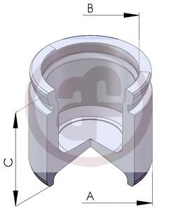 D02562 Autofren émbolo, pinza del freno delantera