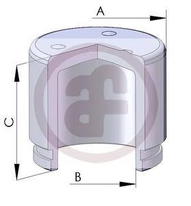 Émbolo, pinza del freno delantera D02572 Autofren