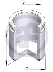 Émbolo, pinza del freno delantera D025231 Autofren