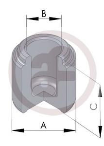 D025118 Autofren Émbolo de la pinza de freno delantera