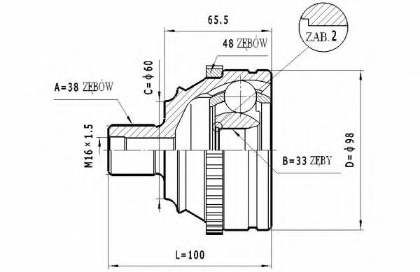 C.318 Statim junta homocinética exterior delantera