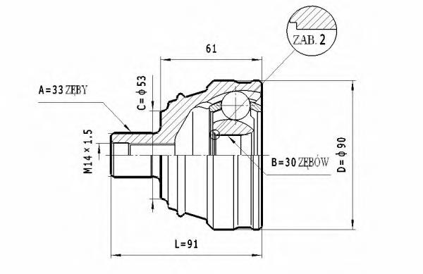 C.337 Statim junta homocinética exterior delantera