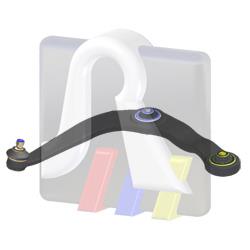 Brazo inferior izquierdo de la suspensión delantera RTS 96007392