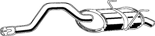 Silencioso trasero Bosal 200157