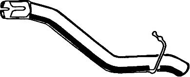 Silenciador trasero 751389 Bosal