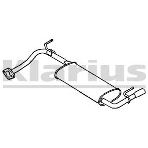 Silenciador trasero para Mazda 323 F V BA