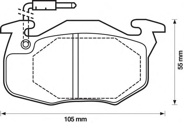 Pastillas de freno para Renault 19 B53, C53