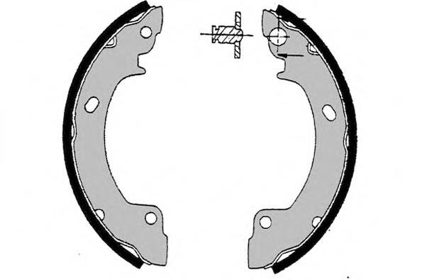 2641 Raicam zapatas de frenos de tambor traseras