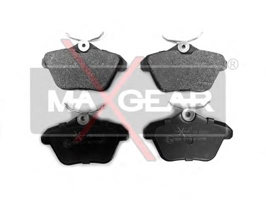 19-0433 Maxgear pastillas de freno traseras