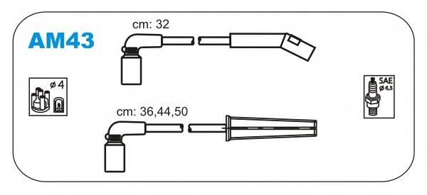 AM43 Janmor juego de cables de encendido