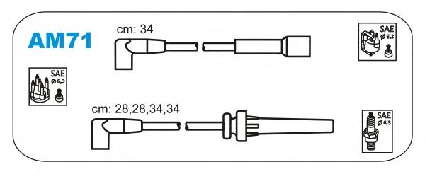 AM71 Janmor juego de cables de encendido