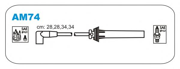 AM74 Janmor juego de cables de encendido