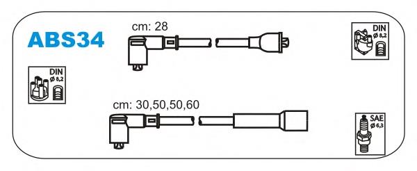 ABS34 Janmor juego de cables de encendido