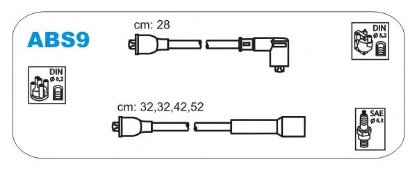 ABS9 Janmor juego de cables de encendido