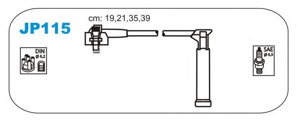 JP115 Janmor juego de cables de encendido