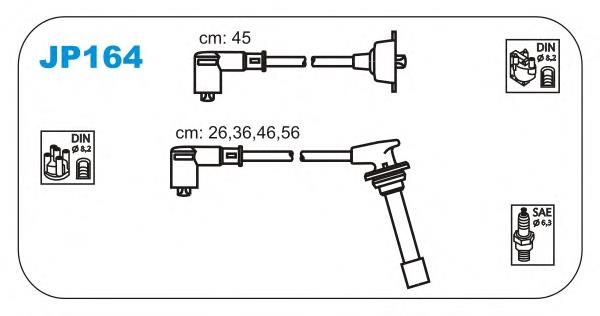 JP164 Janmor juego de cables de encendido