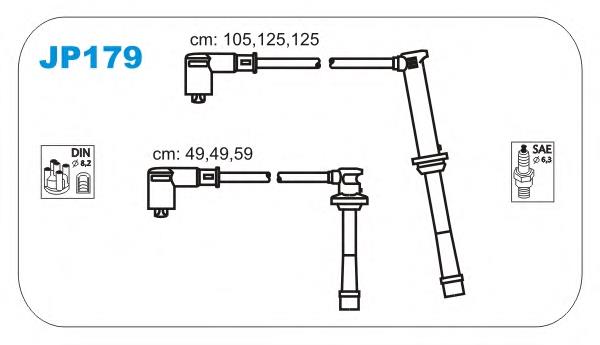 JP179 Janmor juego de cables de encendido