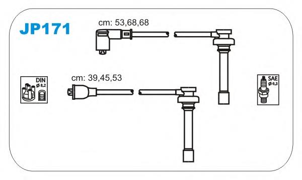 JP171 Janmor juego de cables de encendido