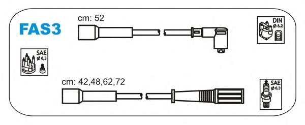 FAS3 Janmor juego de cables de encendido