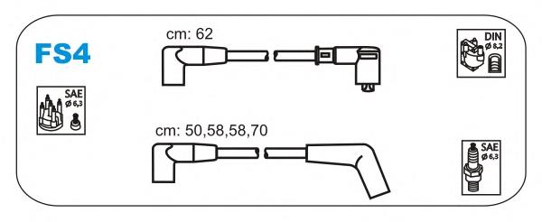 FS4 Janmor juego de cables de encendido