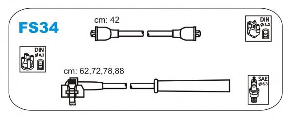 FS34 Janmor juego de cables de encendido