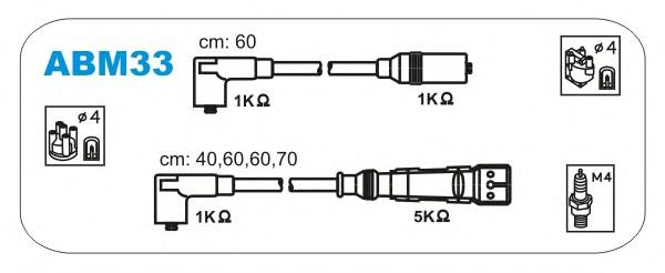 ABM33 Janmor juego de cables de encendido