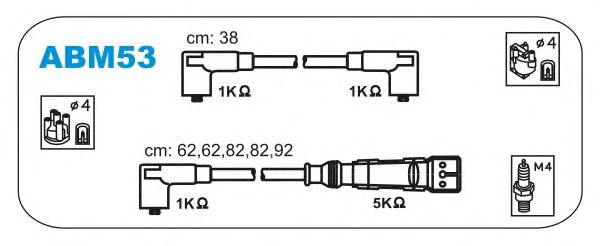 ABM53 Janmor juego de cables de encendido