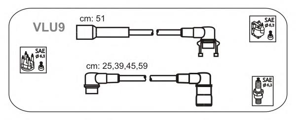 Juego de cables de encendido VLU9 Janmor