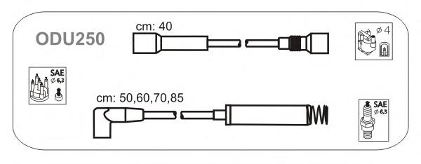 ODU250 Janmor juego de cables de encendido