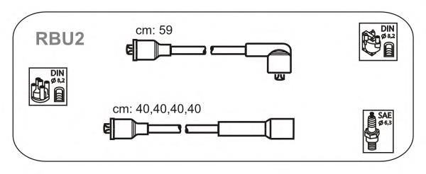 RBU2 Janmor juego de cables de encendido