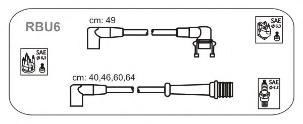 Juego de cables de encendido RBU6 Janmor