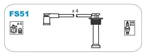 FS51 Janmor cables de bujías