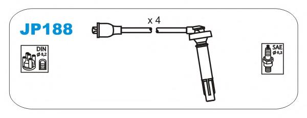 JP188 Janmor juego de cables de encendido