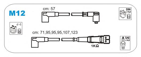 M12 Janmor juego de cables de encendido