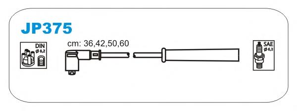 JP375 Janmor juego de cables de encendido