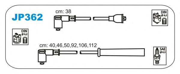 JP362 Janmor juego de cables de encendido