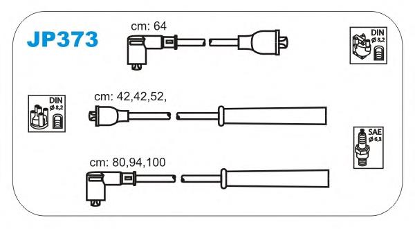 JP373 Janmor juego de cables de encendido