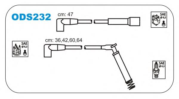 ODS232 Janmor juego de cables de encendido