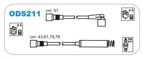 ODS211 Janmor juego de cables de encendido