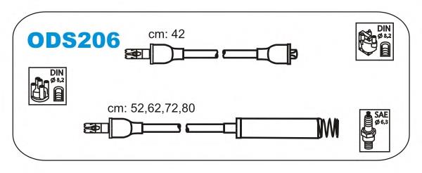 ODS206 Janmor juego de cables de encendido