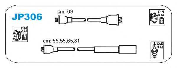 JP306 Janmor cables de bujías