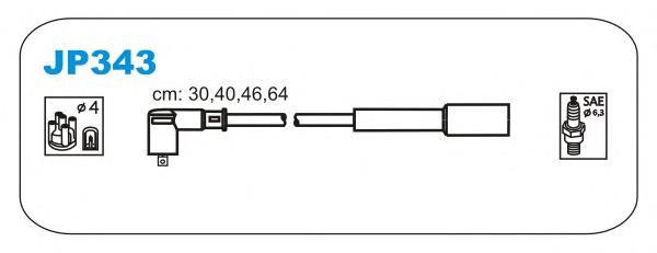 JP343 Janmor juego de cables de encendido