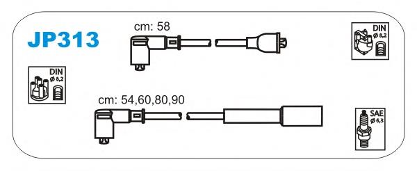 JP313 Janmor juego de cables de encendido