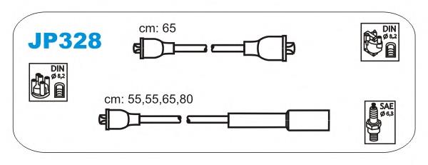 JP328 Janmor juego de cables de encendido