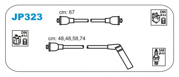 JP323 Janmor juego de cables de encendido