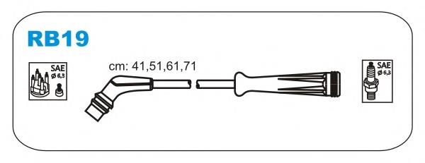 RB19 Janmor juego de cables de encendido