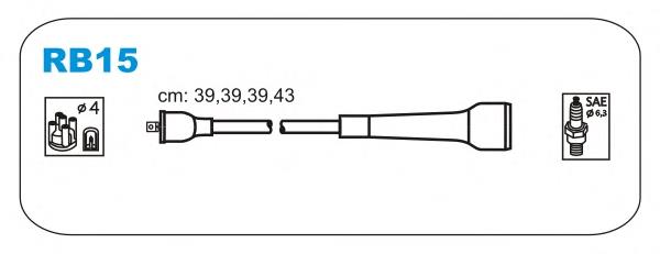 RB15 Janmor juego de cables de encendido