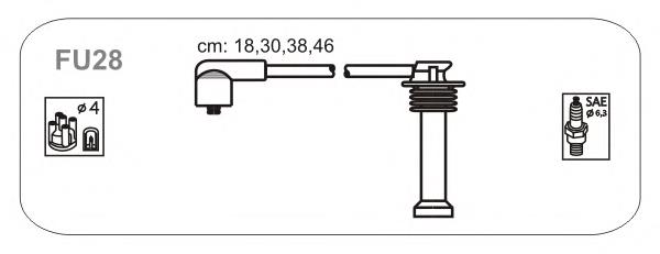 FU28 Janmor juego de cables de encendido