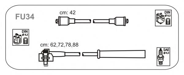 FU34 Janmor juego de cables de encendido