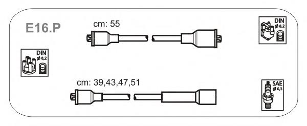 E16.p Janmor juego de cables de encendido